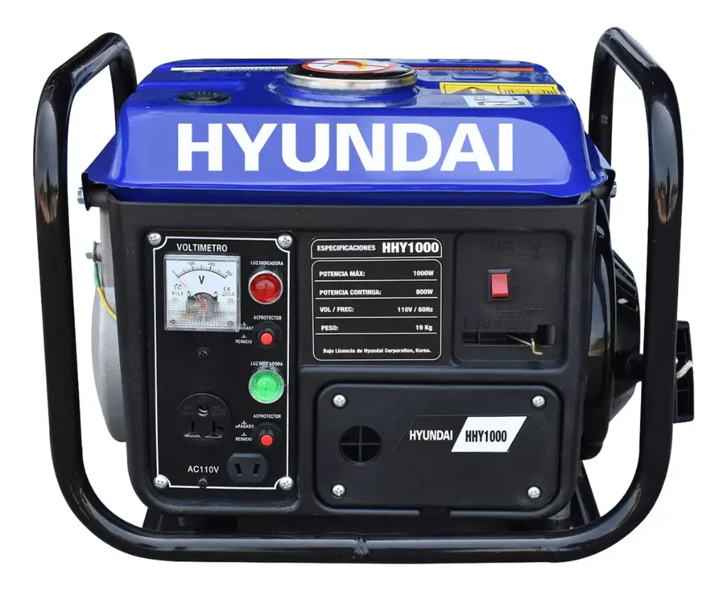 GENERADOR HYUNDAI PORTATIL A GASOLINA 800-1000W-HHY1000