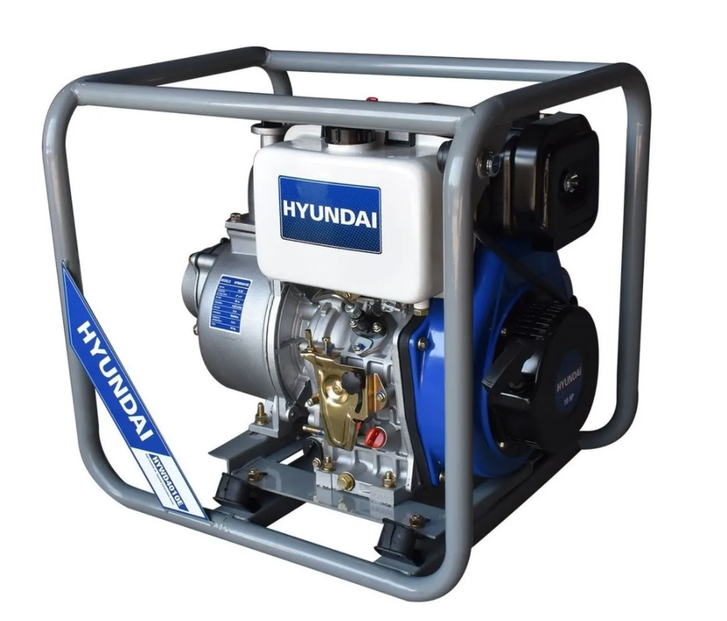 [HYWD4010E] HY- MOTOBOMBA HYUNDAI DIESEL 10 HP  AUTOCEBANTE C/A ELECTRICO 4"X4"  HYWD4010E