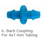 RV- CONECTOR TUBING 4X7MM -201000205