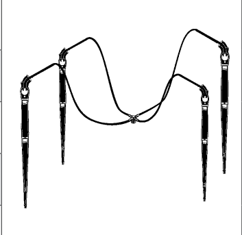 [550] RV- DISTRIBUIDOR DE GOTERO ARMADO ARAÑA 4 SALIDAS+TUBING .75M-550