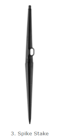 [201000259] RV- ESTACA NEGRA PARA S2000 MICROSPRINKLES 14"  -201000259