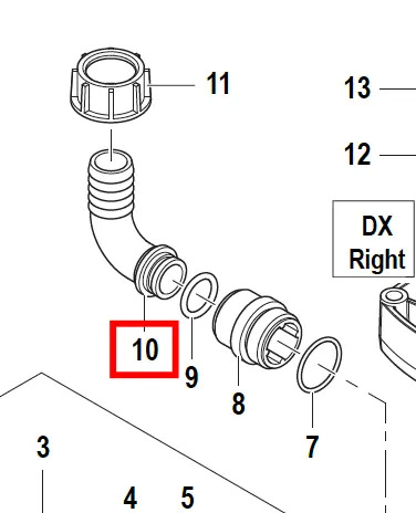 [2801007500] CONEX. CURVA P/GOMA APS 41