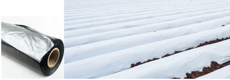 TC- BLANCO NEGRO CALIBRE 80 ANCHO 1.40M X LARGO 915M GOFRADO (P10cm Perforado)