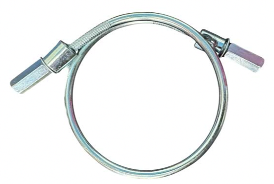 ABRAZADERA LAY FLAT FUTURA C/TUERCA COPLE (2")