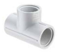 [405-007] 405- TEE PVC ROSCA HEMBRA (¾ x ¾ x ¾")